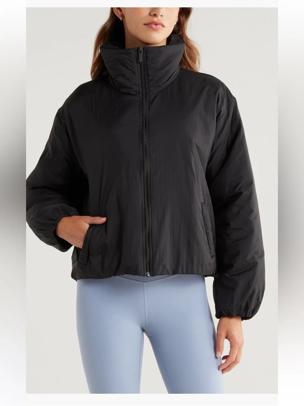 Zella Elevate Insulated Jacket women’s coat black large NWT - Picture 5 of 5